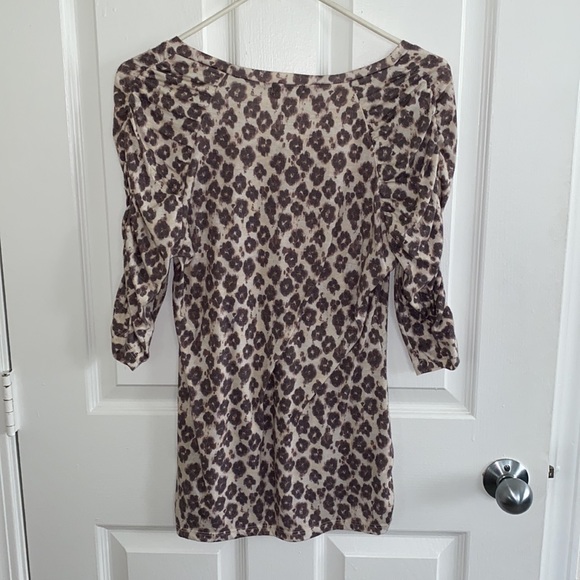 Eyeshadow Floral/Cheetah Print Top - Picture 4 of 4